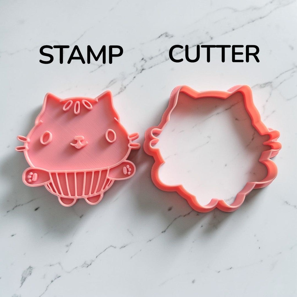 Cortador y sello de galleta Patelito pelicula para fondant reposteria, galletas, masa fria y manualidades.