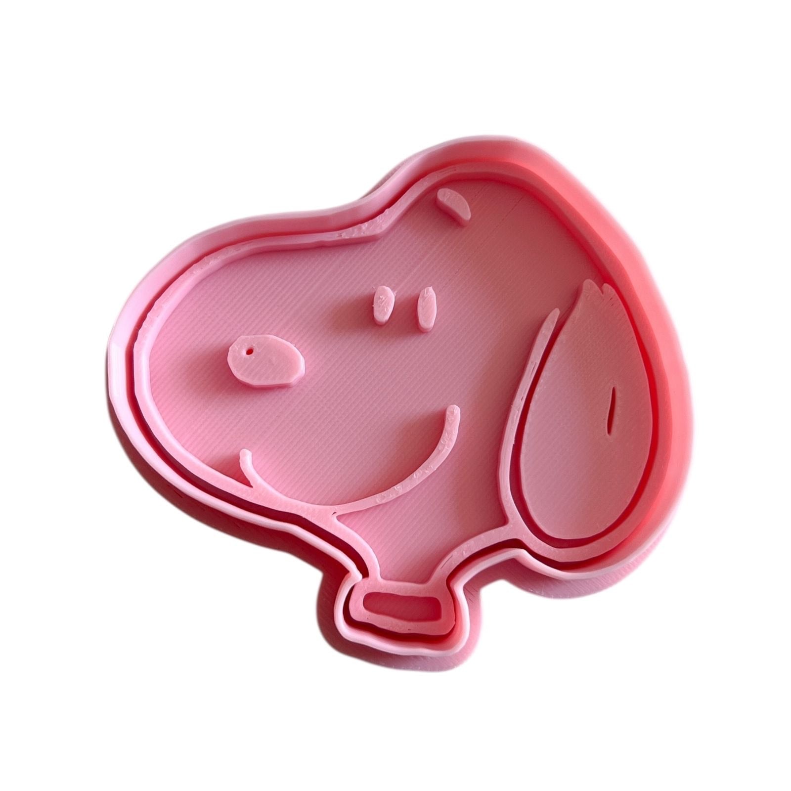 Cortador y sello de galleta Cabeza Perro dibujo animado para fondant reposteria, galletas, masa fria y manualidades.