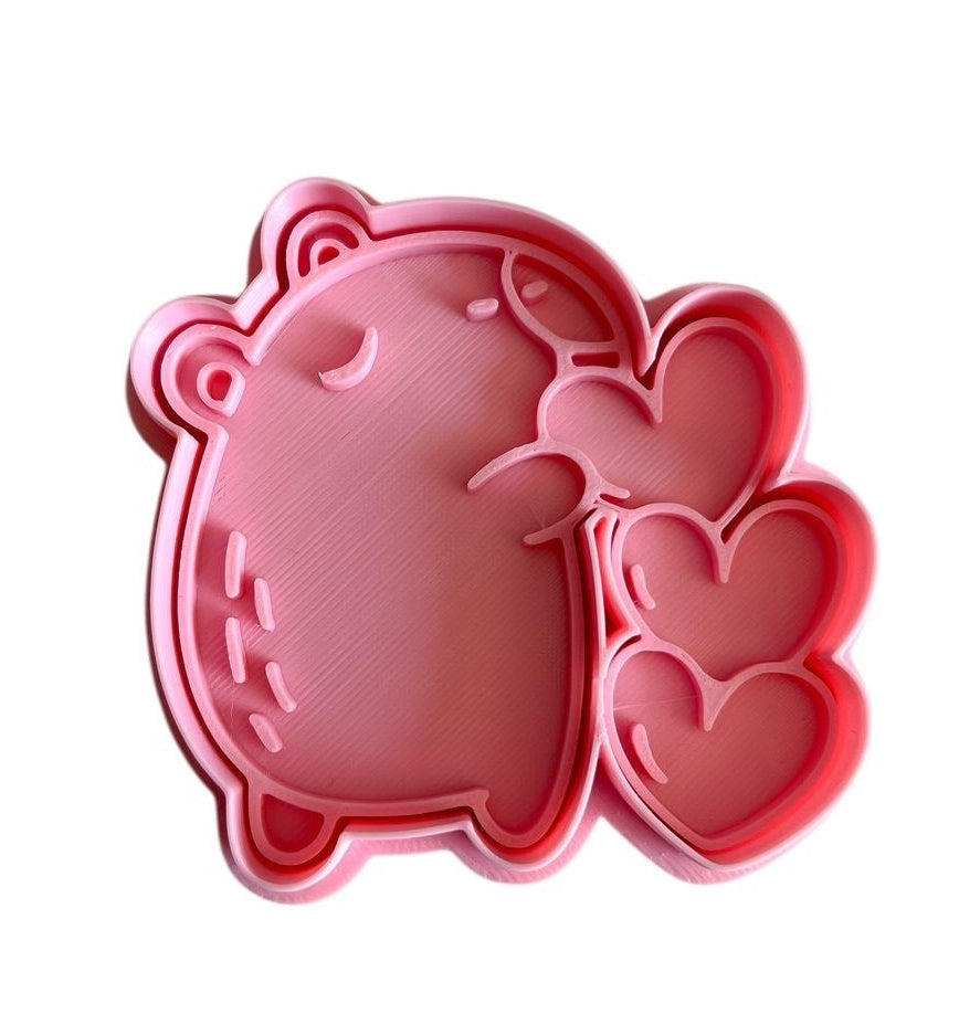 Capibara 3 corazones San Valentin