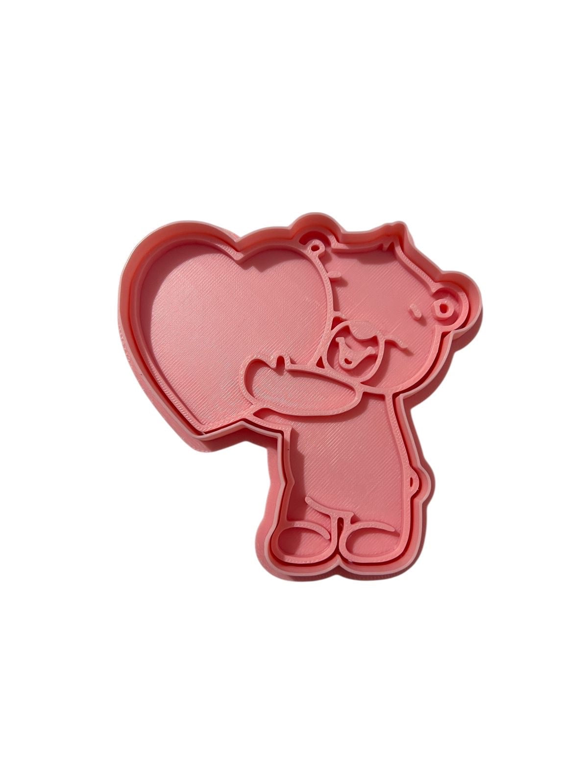 Cortador y sello de galleta oso love Cupido del amor y amistad para fondant reposteria, galletas, masa fria y manualidades.