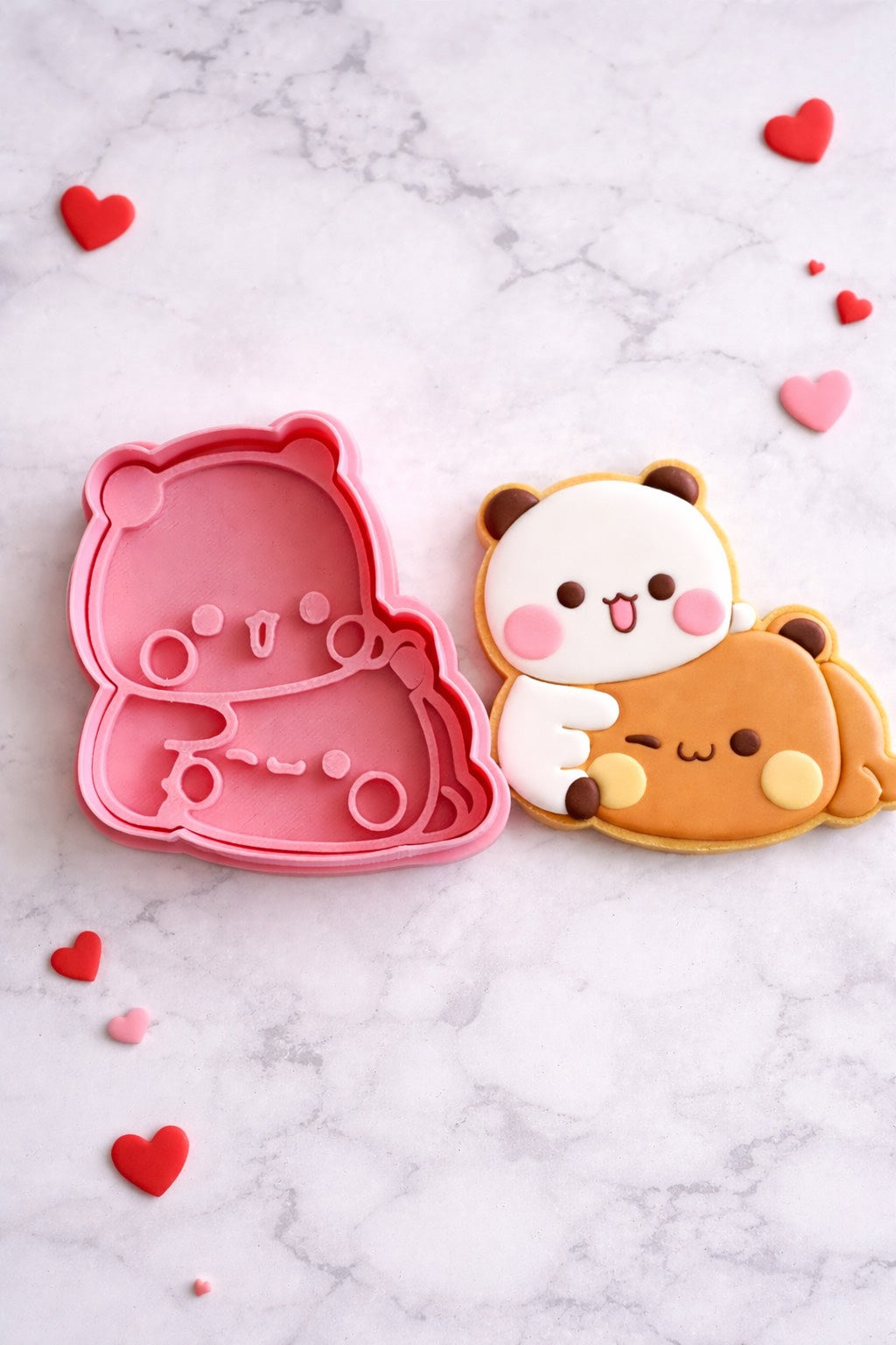 Cortador y sello de galletas Bubu y dudu san valentin fondant reposteria, galletas, masa fria y manualidades. (Copia)