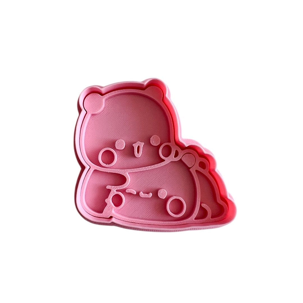 Cortador y sello de galletas Bubu y dudu san valentin fondant reposteria, galletas, masa fria y manualidades. (Copia)
