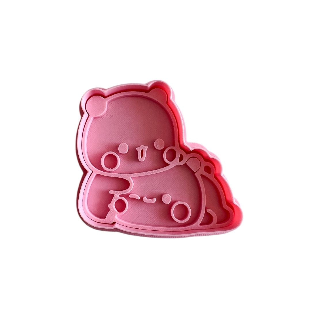 Cortador y sello de galletas Bubu y dudu san valentin fondant reposteria, galletas, masa fria y manualidades. (Copia)