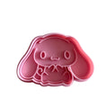 Cortador y sello de galleta Cinnamoroll Anime para fondant reposteria, galletas, masa fria y manualidades.