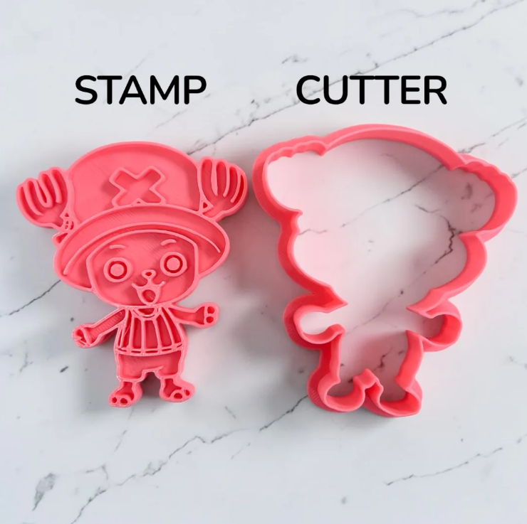 Cortador y sello de galleta Doctor Chopper Anime para fondant reposteria, galletas, masa fria y manualidades.