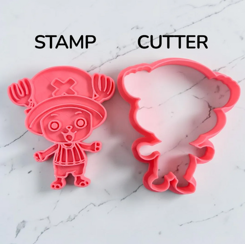 Cortador y sello de galleta Doctor Chopper Anime para fondant reposteria, galletas, masa fria y manualidades.