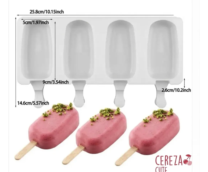 Molde de silicona de Paletas o cakesicles.