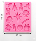 Molde de silicona de Navidad.