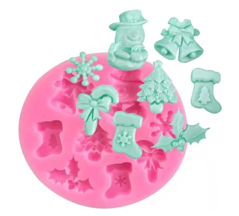 Molde de silicona de Navidad.