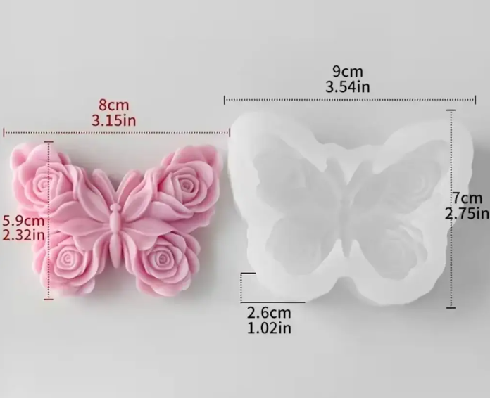 Mariposa Floral 3D
