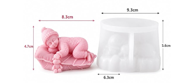 Bebe durmiendo 3D