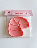 Cortador y sello de galletas de baston de caramelo de Navidad para fondant reposteria, galletas, masa fria y manualidades.