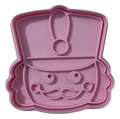 Cortador y sello de galletas de Cascanueces de Navidad para fondant reposteria, galletas, masa fria y manualidades.