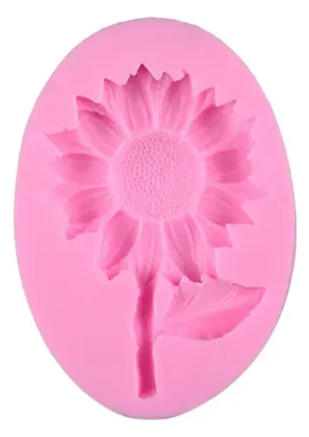 Molde de silicona Flor Girasol fondant, reposteria, chocolate, yeso y manualidades.