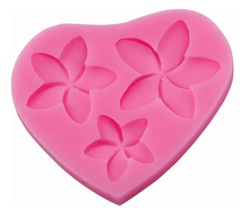 Molde de silicona de formas de flores fondant, reposteria, chocolate, yeso y manualidades.