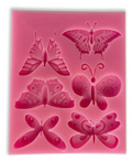 Molde de silicona en formas de Mariposas fondant, reposteria, chocolate, yeso y manualidades.