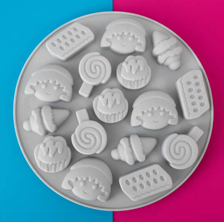 Molde de silicona de Dulces, helados, paleta para fondant, reposteria, chocolates, y manualidades.