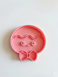 Cortador y sello de galletas Cara de Jengibre de Navidad para fondant reposteria, galletas, masa fria y manualidades.