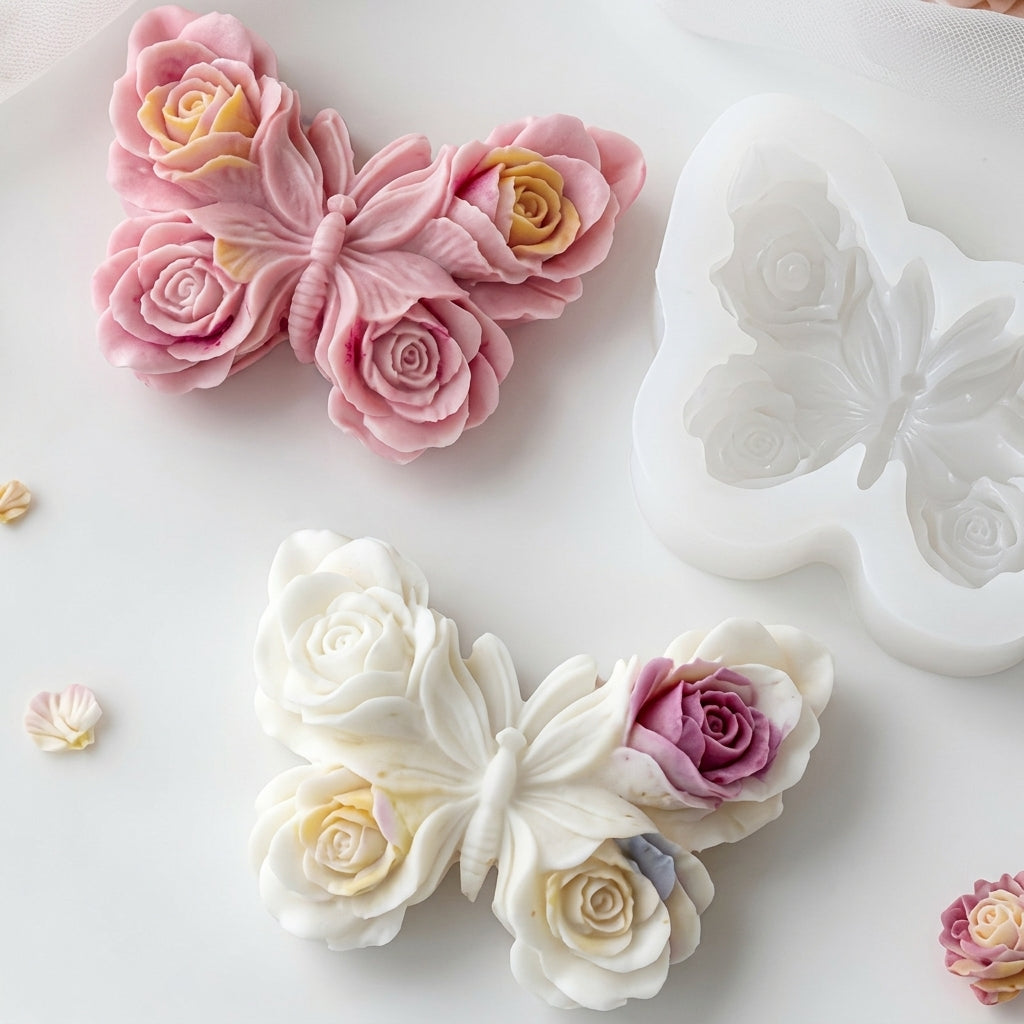 Mariposa Floral 3D
