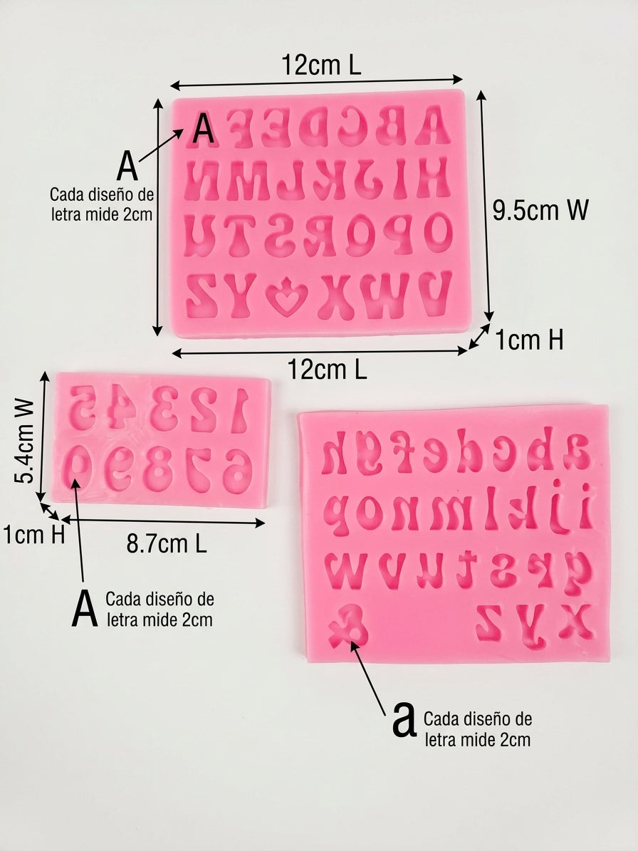 Pack Abecedario Mayúsculas, Minúscula y números