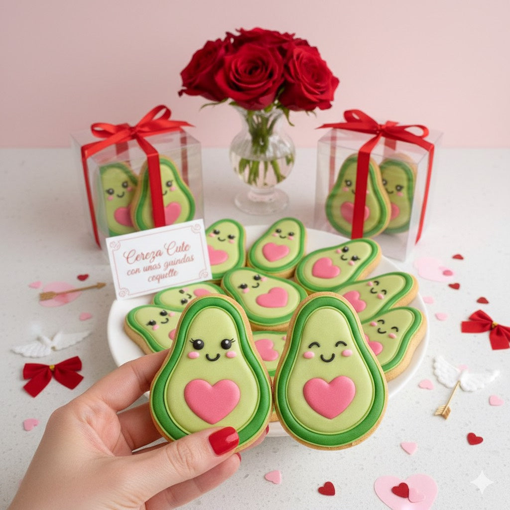 Cortadores y sellos de galletas Set de 2 paltas inspirado en el amor y amistad para fondant reposteria, galletas, masa fria y manualidades.