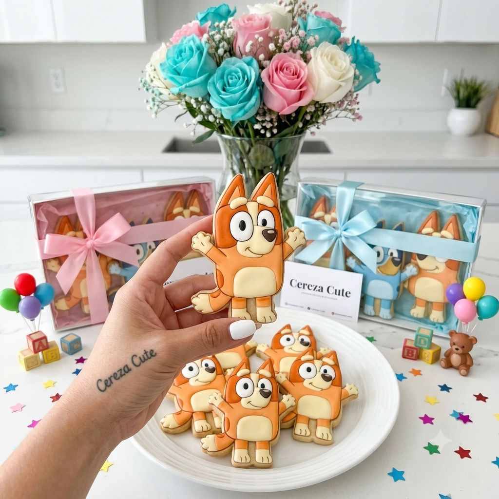 Cortador y sello de galleta Perro Bingo para fondant reposteria, galletas, masa fria y manualidades.