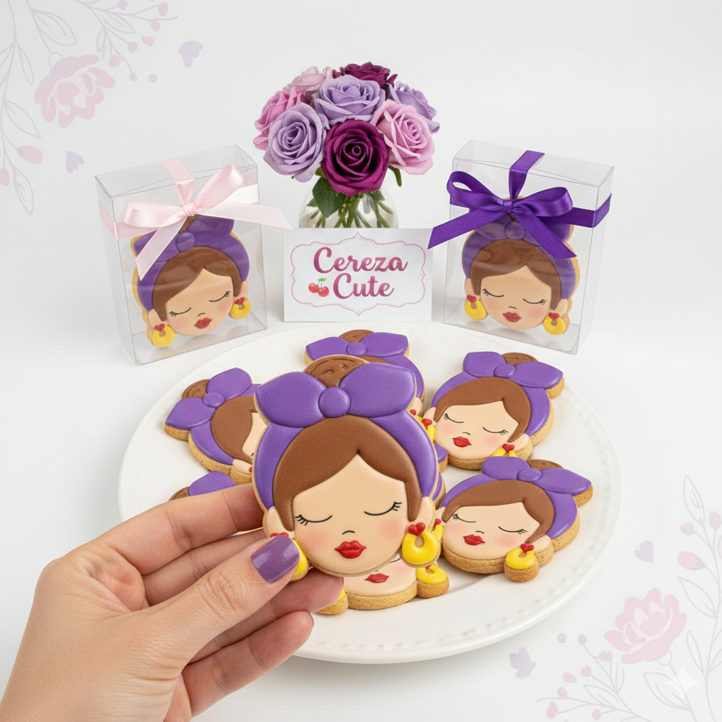 Cortador y sello de galleta Dia de la Mujer para fondant reposteria, galletas, masa fria y manualidades.