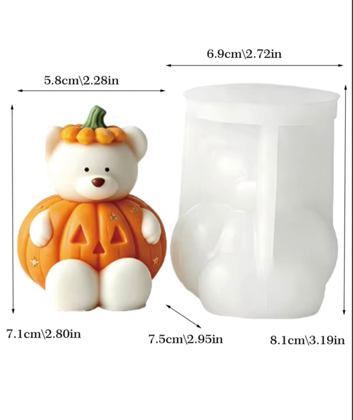 Oso calabaza 3D