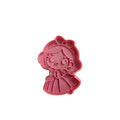 Cortador y sello de galleta la Princesa de los siete enanitos para fondant reposteria, galletas, masa fria y manualidades.