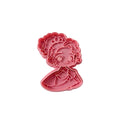 Cortador y sello de galleta la Princesa Rana para fondant reposteria, galletas, masa fria y manualidades.
