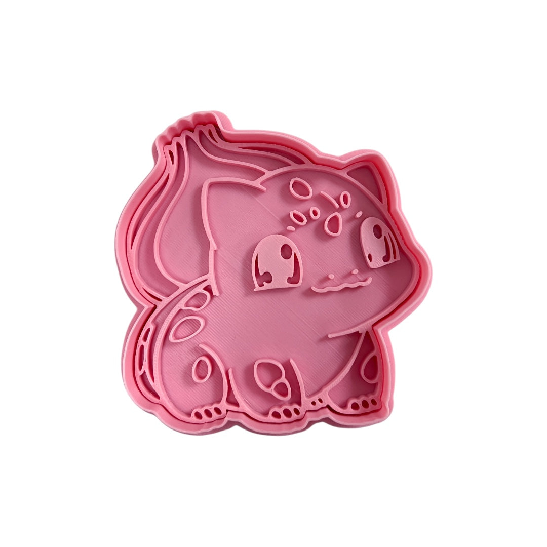 Cortador y sello de galleta Semilla Anime para fondant reposteria, galletas, masa fria y manualidades.