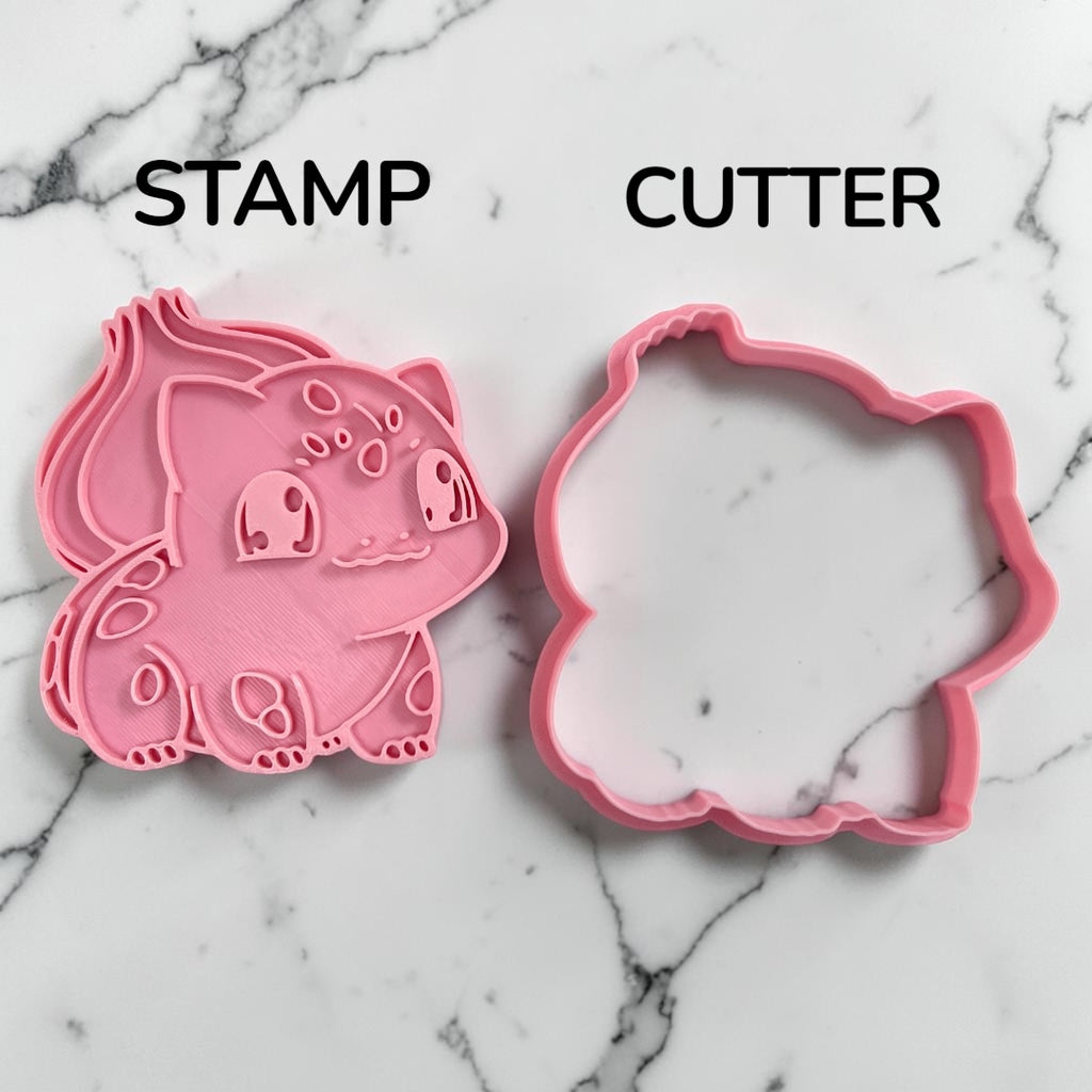 Cortador y sello de galleta Semilla Anime para fondant reposteria, galletas, masa fria y manualidades.