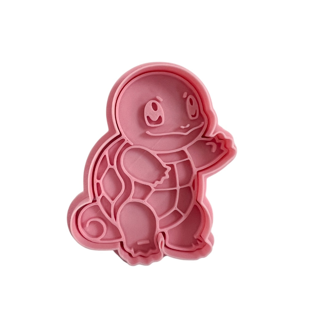 Cortador y sello de galleta Tortuga Anime para fondant reposteria, galletas, masa fria y manualidades.