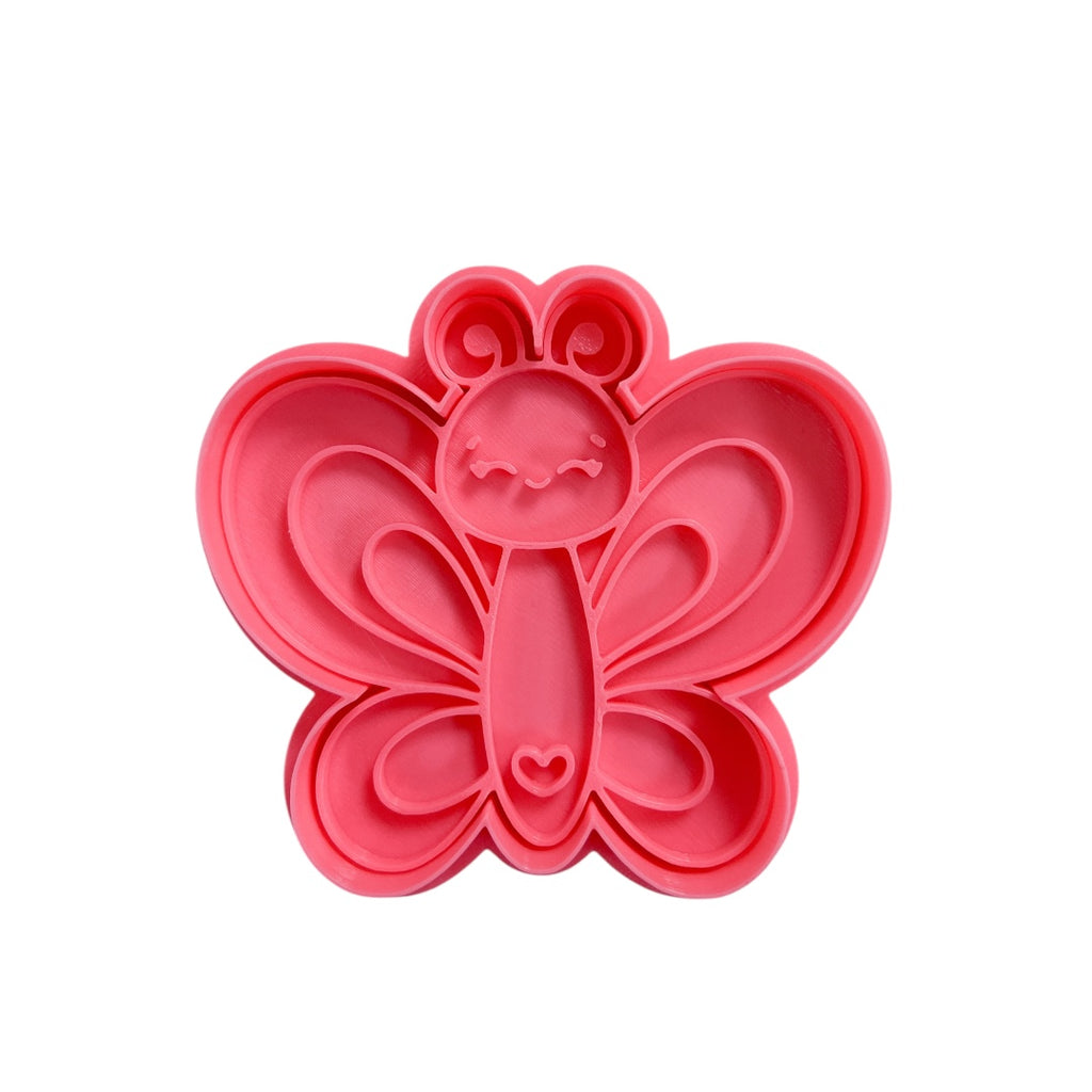 Cortador y sello de galleta Mariposa para fondant reposteria, galletas, masa fria y manualidades.