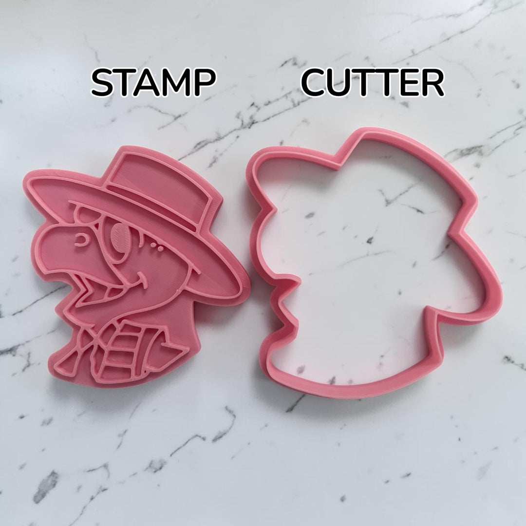 Cortador y sello de galleta Condorito para fondant reposteria, galletas, masa fria y manualidades.