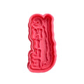 Cortador y sello de galleta Pais Chile para fondant reposteria, galletas, masa fria y manualidades.