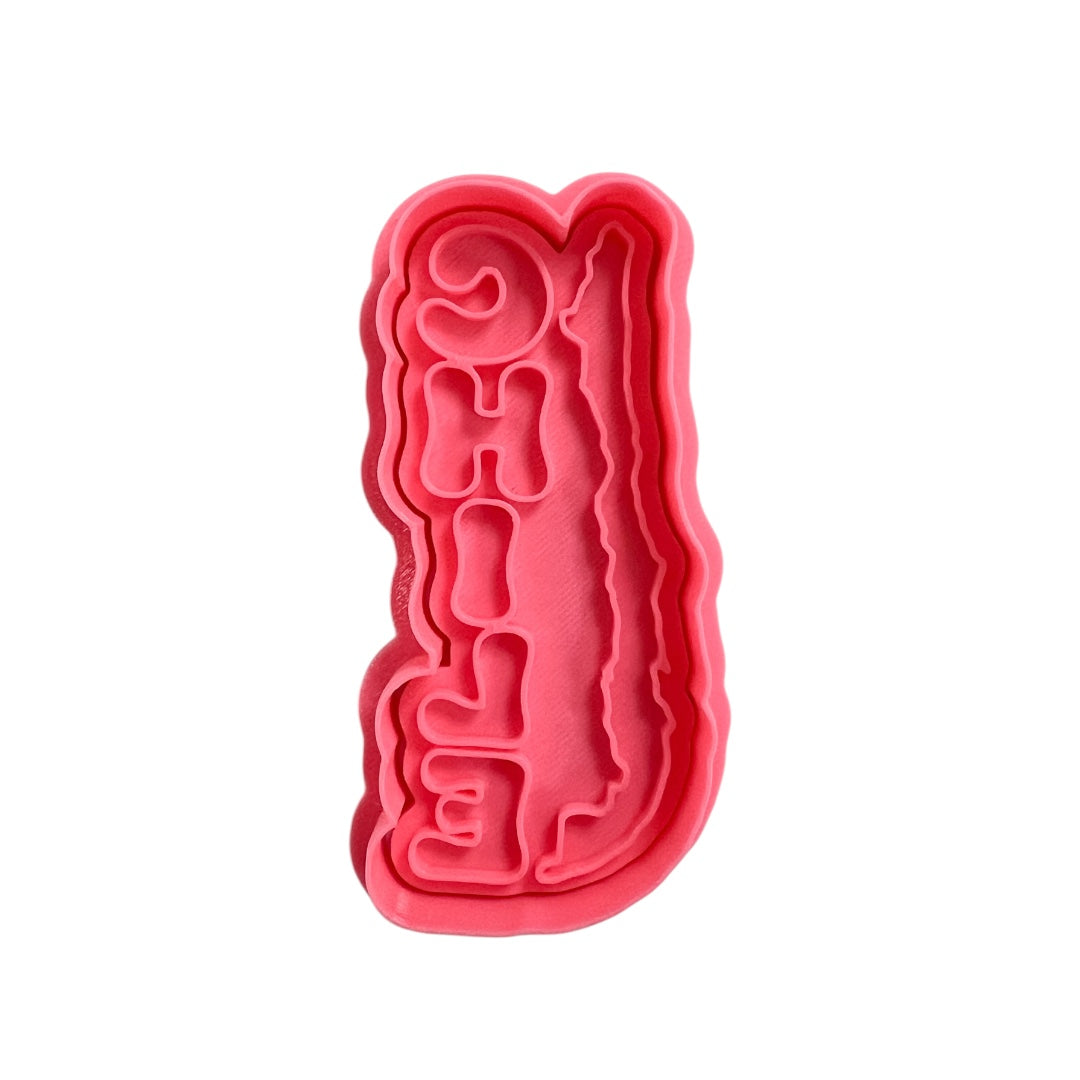 Cortador y sello de galleta Pais Chile para fondant reposteria, galletas, masa fria y manualidades.
