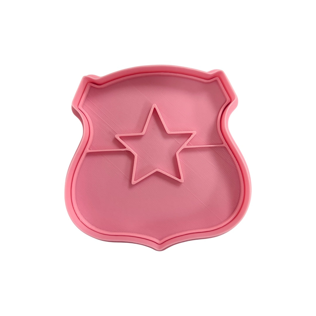 Cortador y sello de galleta Escudo de Chile para fondant reposteria, galletas, masa fria y manualidades.