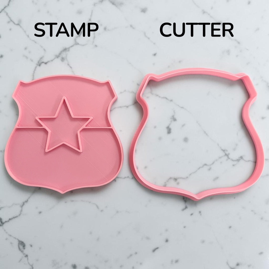 Cortador y sello de galleta Escudo de Chile para fondant reposteria, galletas, masa fria y manualidades.