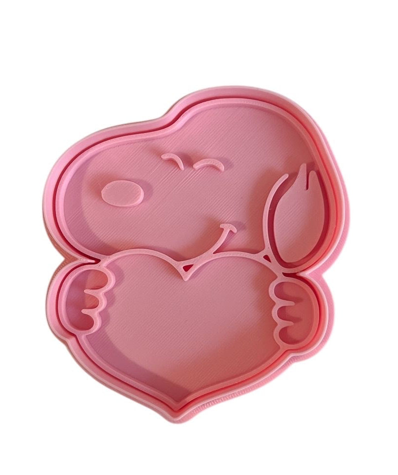 Perro Curioso Animado San Valentin