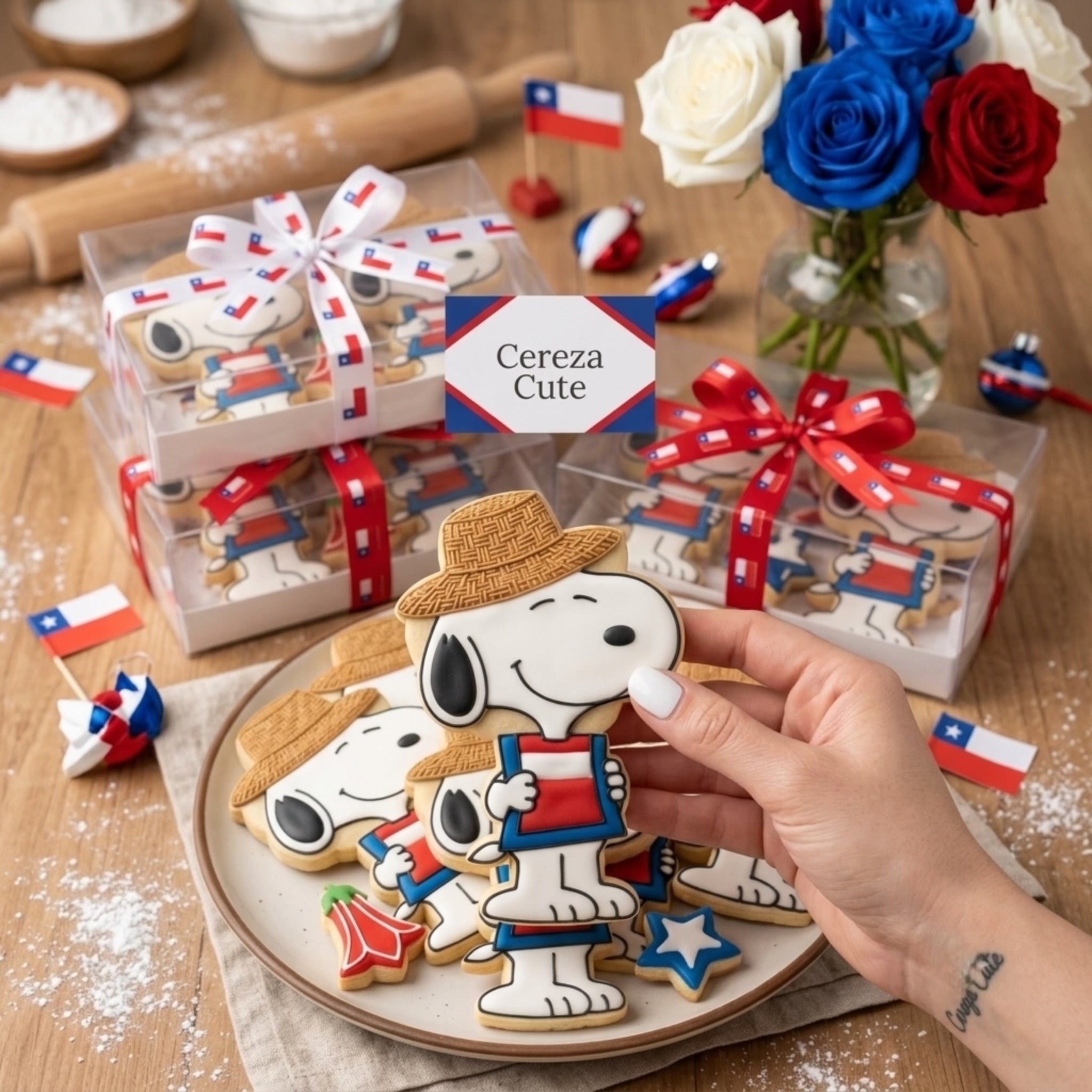 Cortador y sello de galleta Perro dibujo animado huasito para fondant reposteria, galletas, masa fria y manualidades.