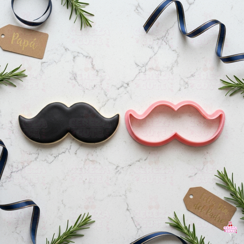 Cortador de galletas Bigote para fondant reposteria, galletas, masa fria y manualidades.