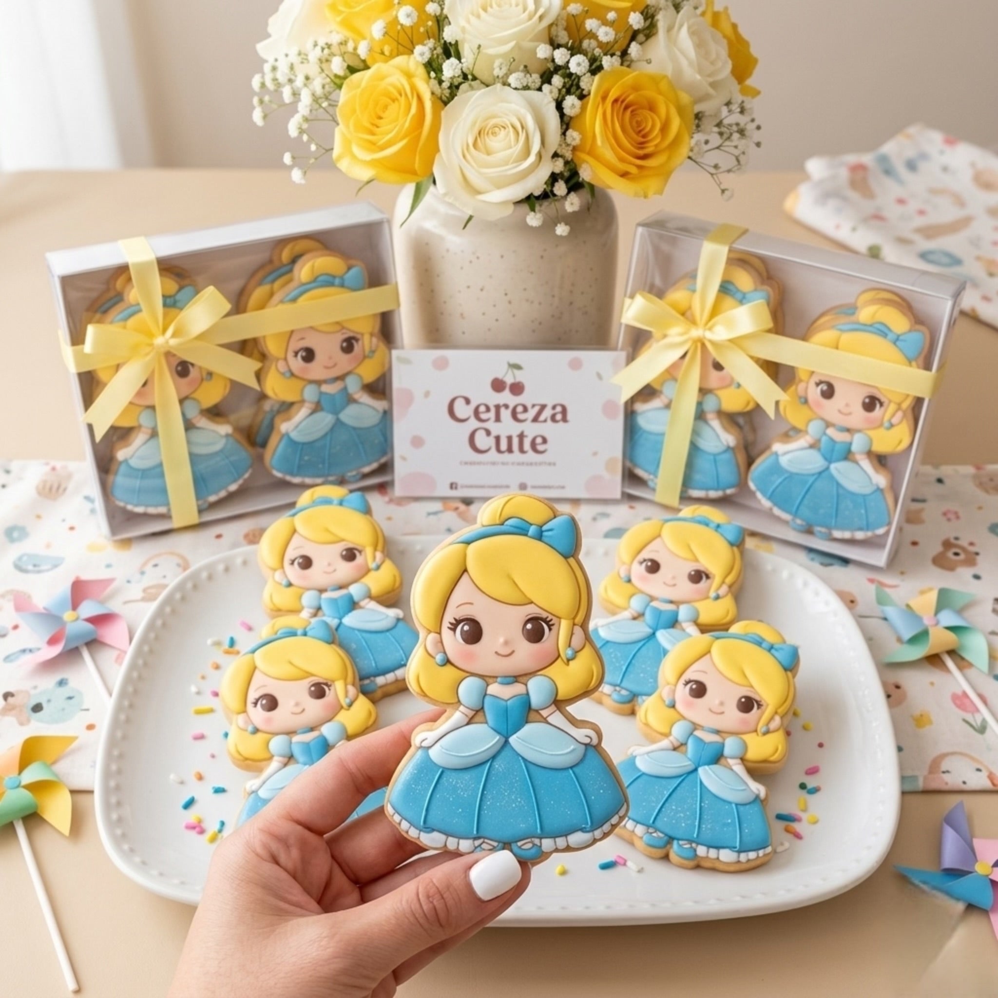 Cortador y sello de galleta Princesa de Zapato cristal para fondant reposteria, galletas, masa fria y manualidades.