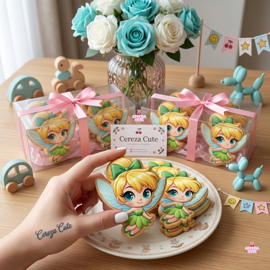 Cortador y sello de galleta HADA de cuentos para fondant reposteria, galletas, masa fria y manualidades.