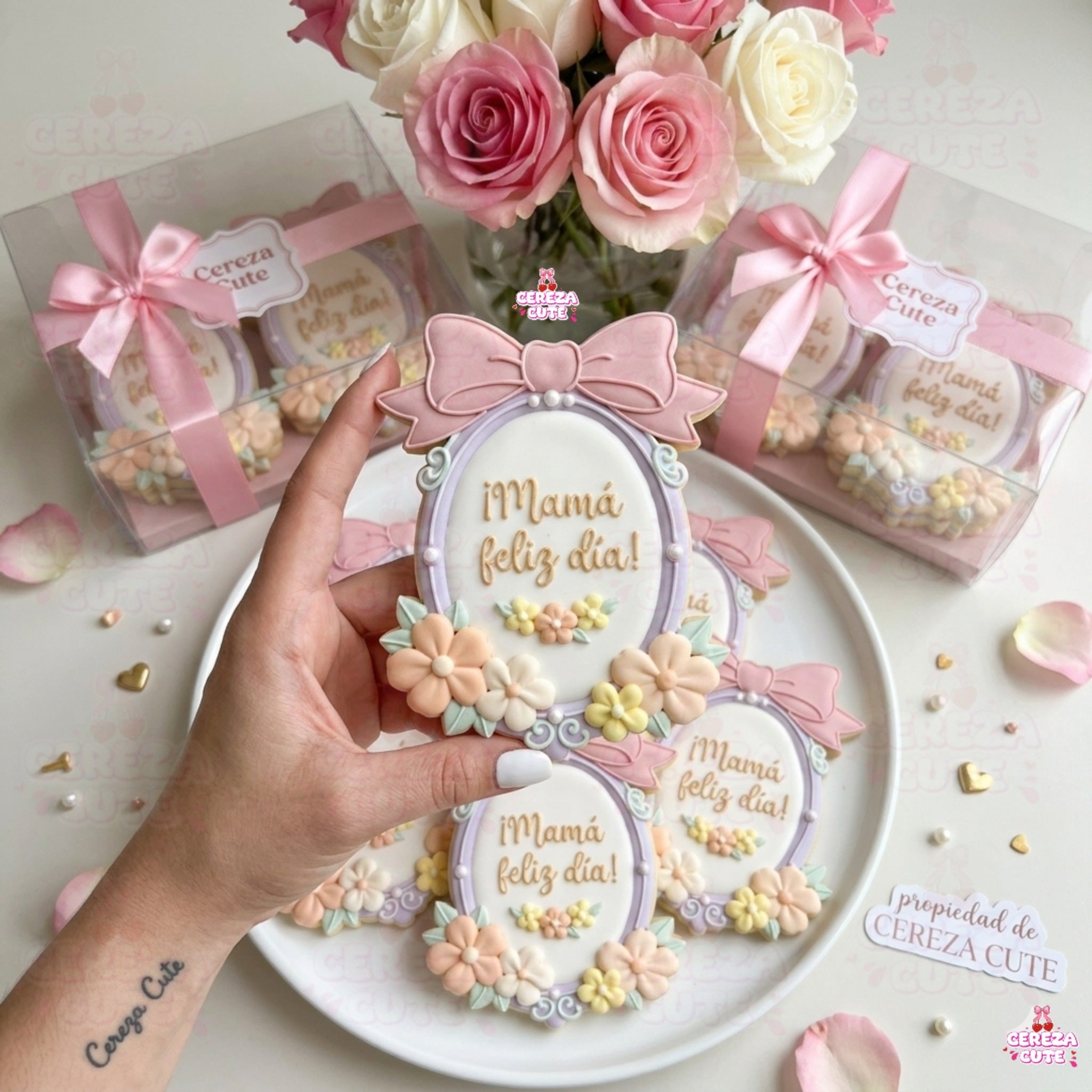 Cortador y sello de galleta Marco floral coquette para fondant reposteria, galletas, masa fria y manualidades.