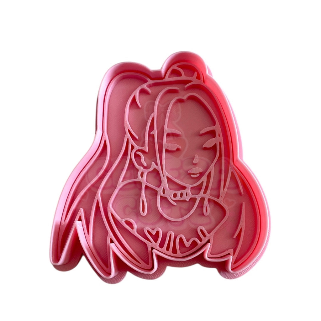 Cortador y sello de galleta Kpop MIRA para fondant reposteria, galletas, masa fria y manualidades.