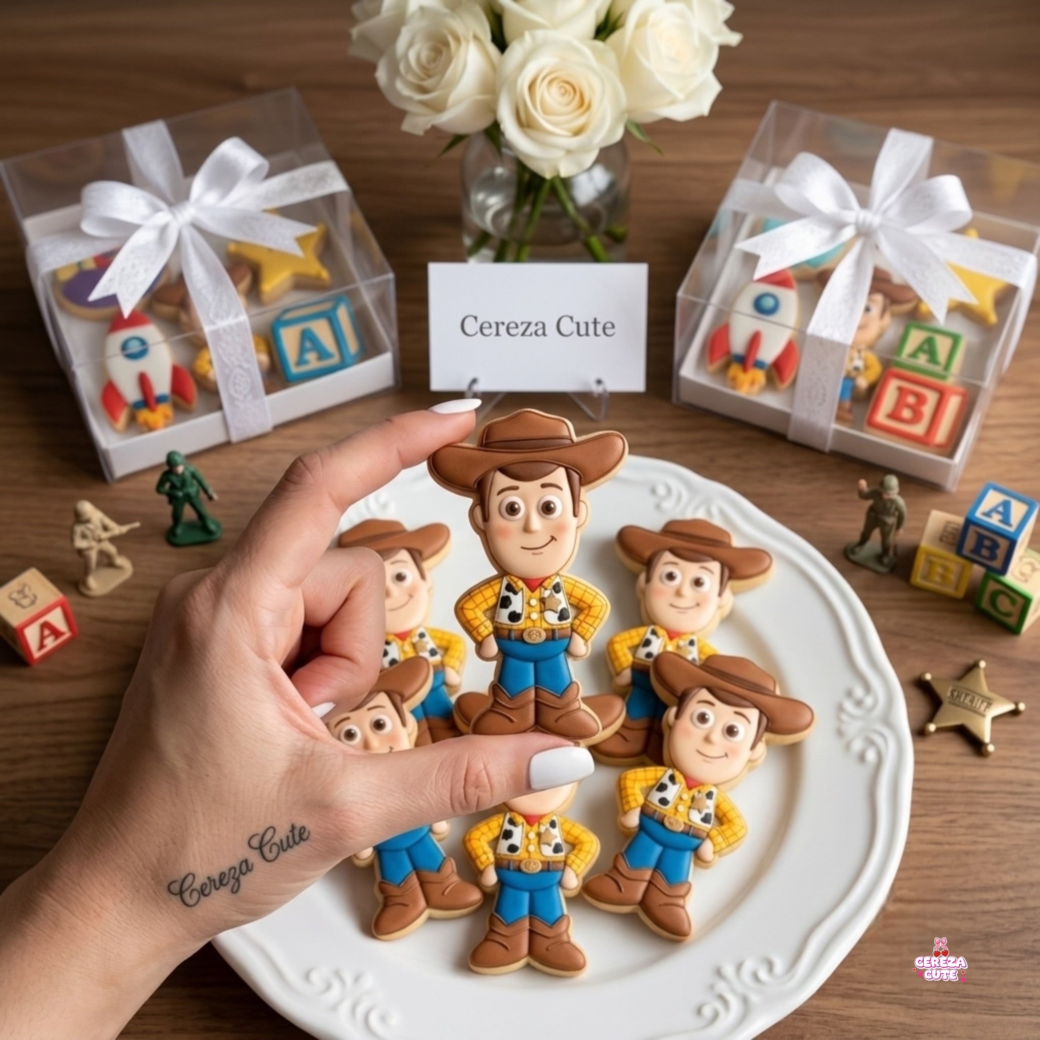 Cortador y sello de galleta juguete Vaquero para fondant reposteria, galletas, masa fria y manualidades.