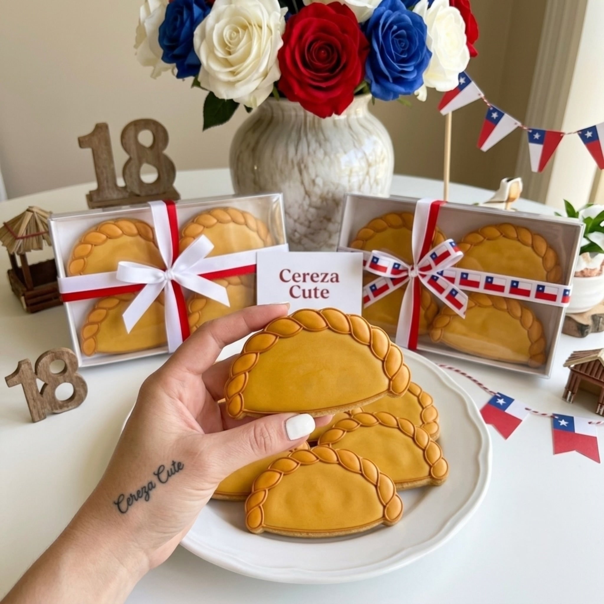 Cortador y sello de galleta Empanada para fondant reposteria, galletas, masa fria y manualidades.
