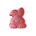 Cortador y sello de galleta Cara de conejo pascua para fondant reposteria, galletas, masa fria y manualidades.