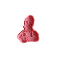 Cortador y sello de galletas Homero para fondant reposteria, galletas, masa fria y manualidades.